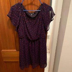 Navy sundress with hearts